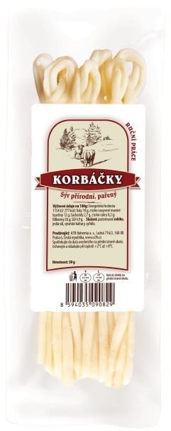Korbáčky přírodní pařené