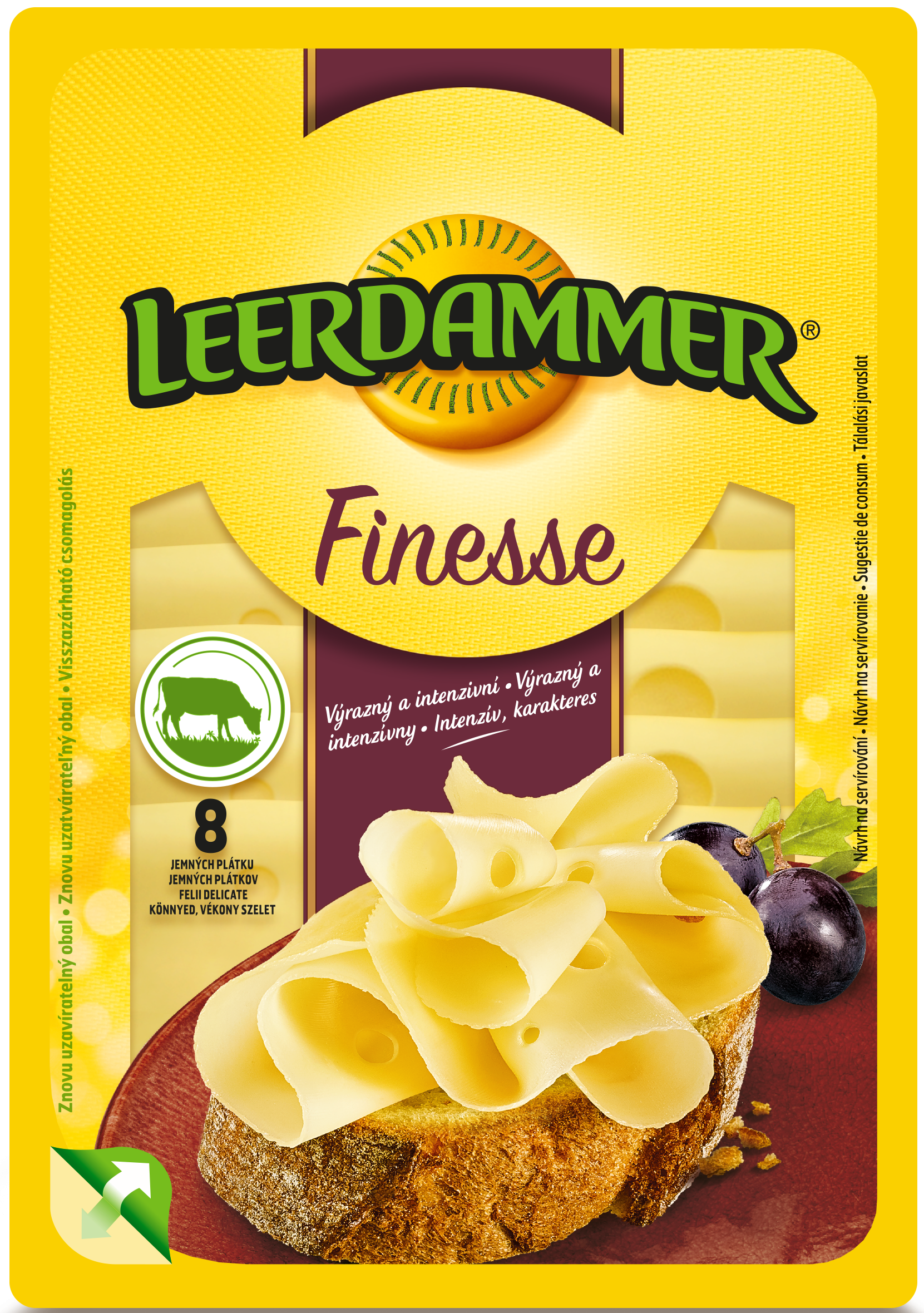 Leerdammer Caractere Finesse sýr plátky