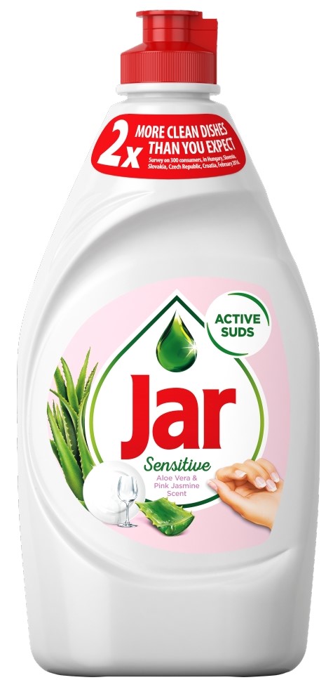 Jar Sensitive Aloe vera & pink jasmin Tekutý prostředek na nádobí