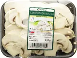 Žampiony bílé – plátky, vanička