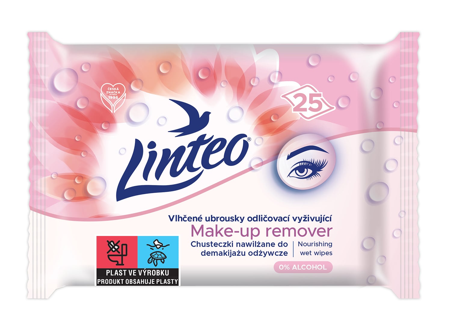 Linteo Vlhčené ubrousky odličovací vyživující