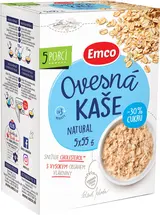 Emco Ovesná kaše natural s -30 % cukru 5x55 g