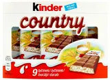 Kinder Country Mléčná čokoláda s mléčnou náplní a obilovinami (9x23,5g)