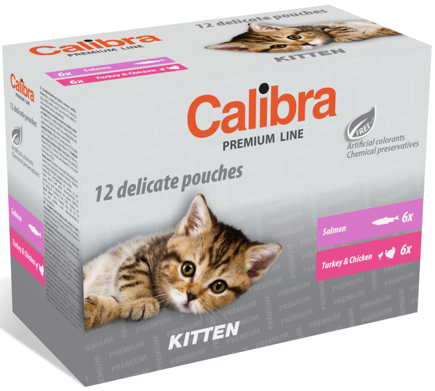Calibra Cat kitten kapsičky pro koťata multipack (12×100 g)