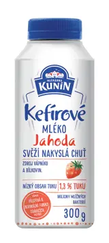 Mlékárna Kunín Kefírové mléko jahoda