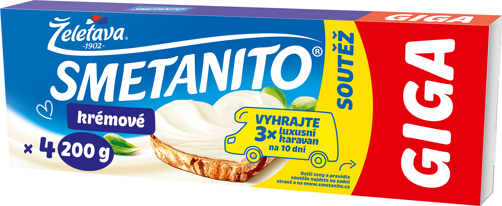 Smetanito Smetanové giga tavený sýr
