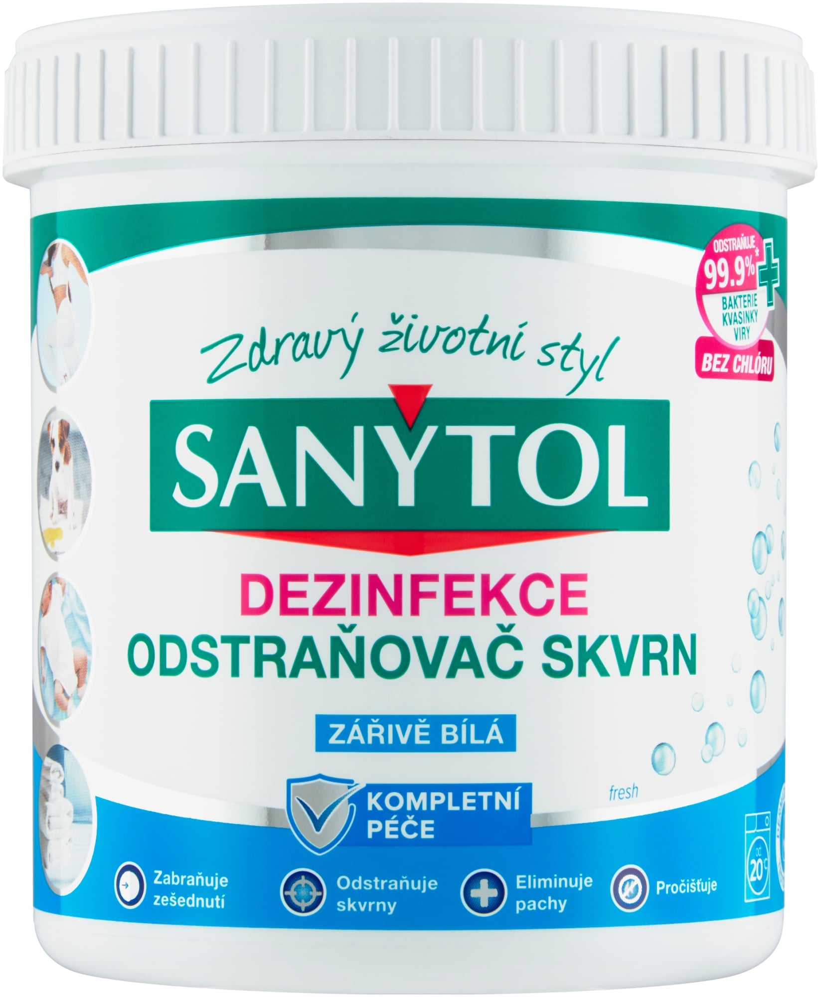 Sanytol Dezinfekce odstraňovač skvrn – zářivě bílá