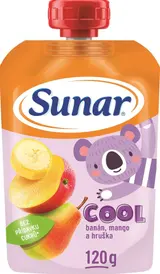 Sunar Cool Ovocná kapsička hruška, mango a banán od 12. měsíce