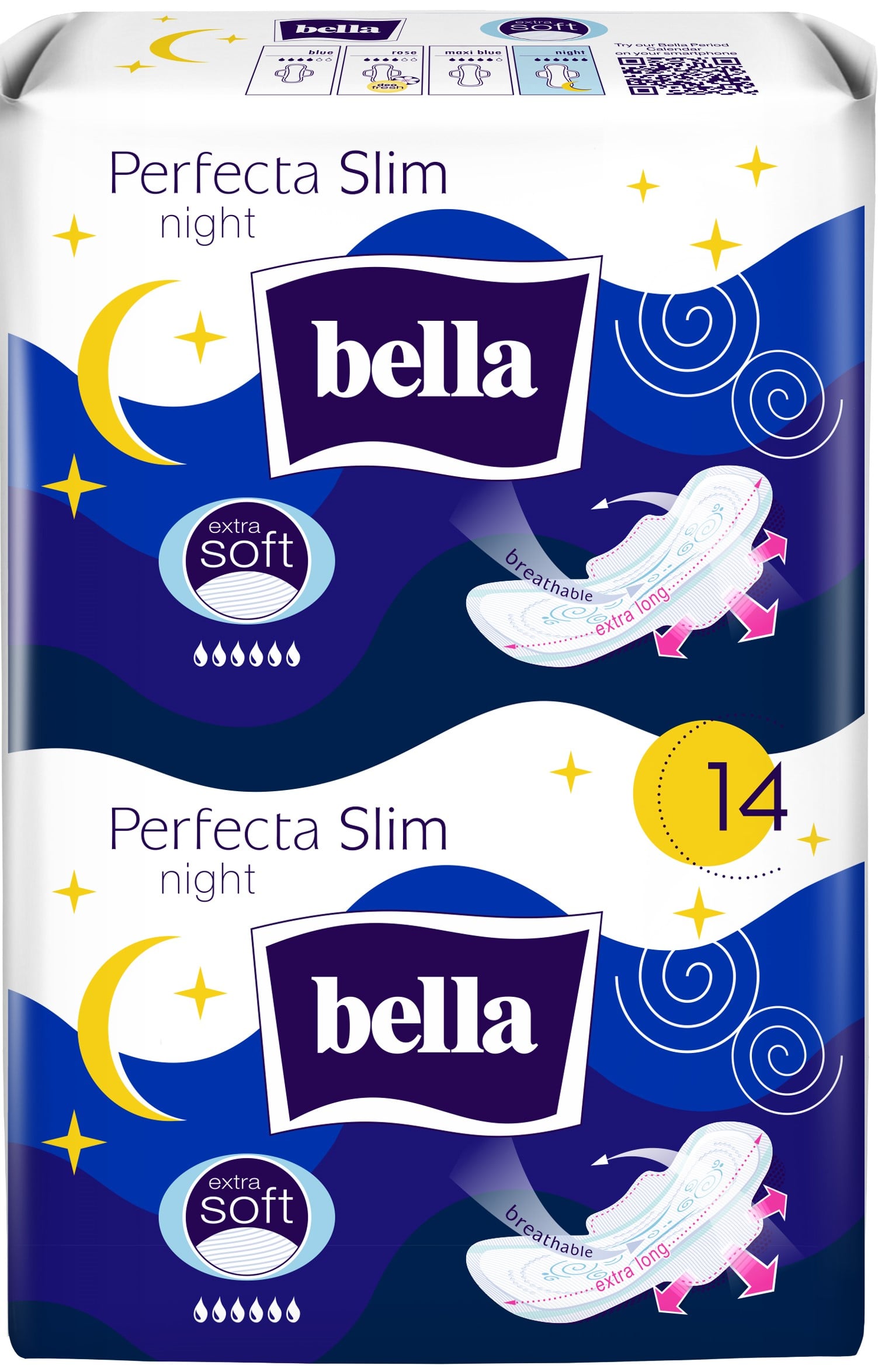 Bella Perfecta Slim Night Extra Soft vložky