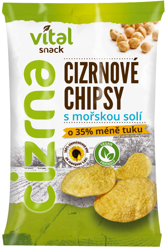 Vital Snack Cizrnové chipsy s mořskou solí