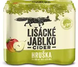 Lišácké jablko Hruška cider plech 6×0,5 l