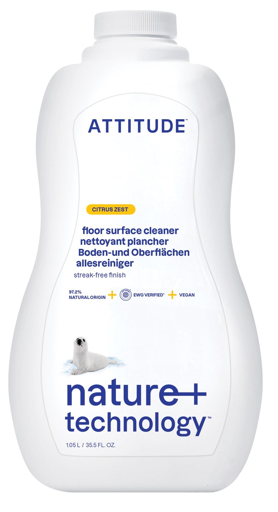 Attitude Čistič na podlahy a dřevo s vůní citronové kůry
