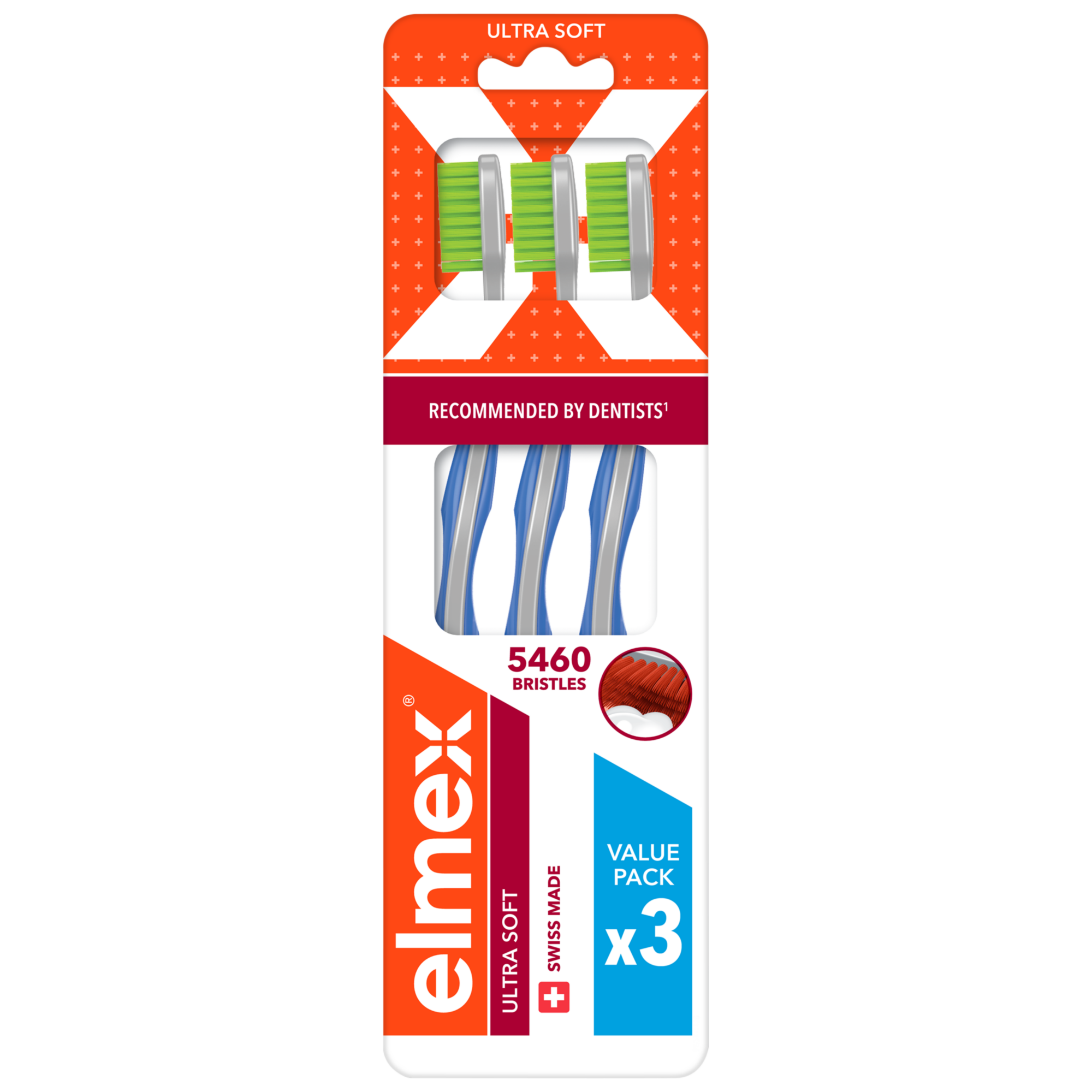 elmex Ultra Soft zubní kartáček měkký multipack 3ks