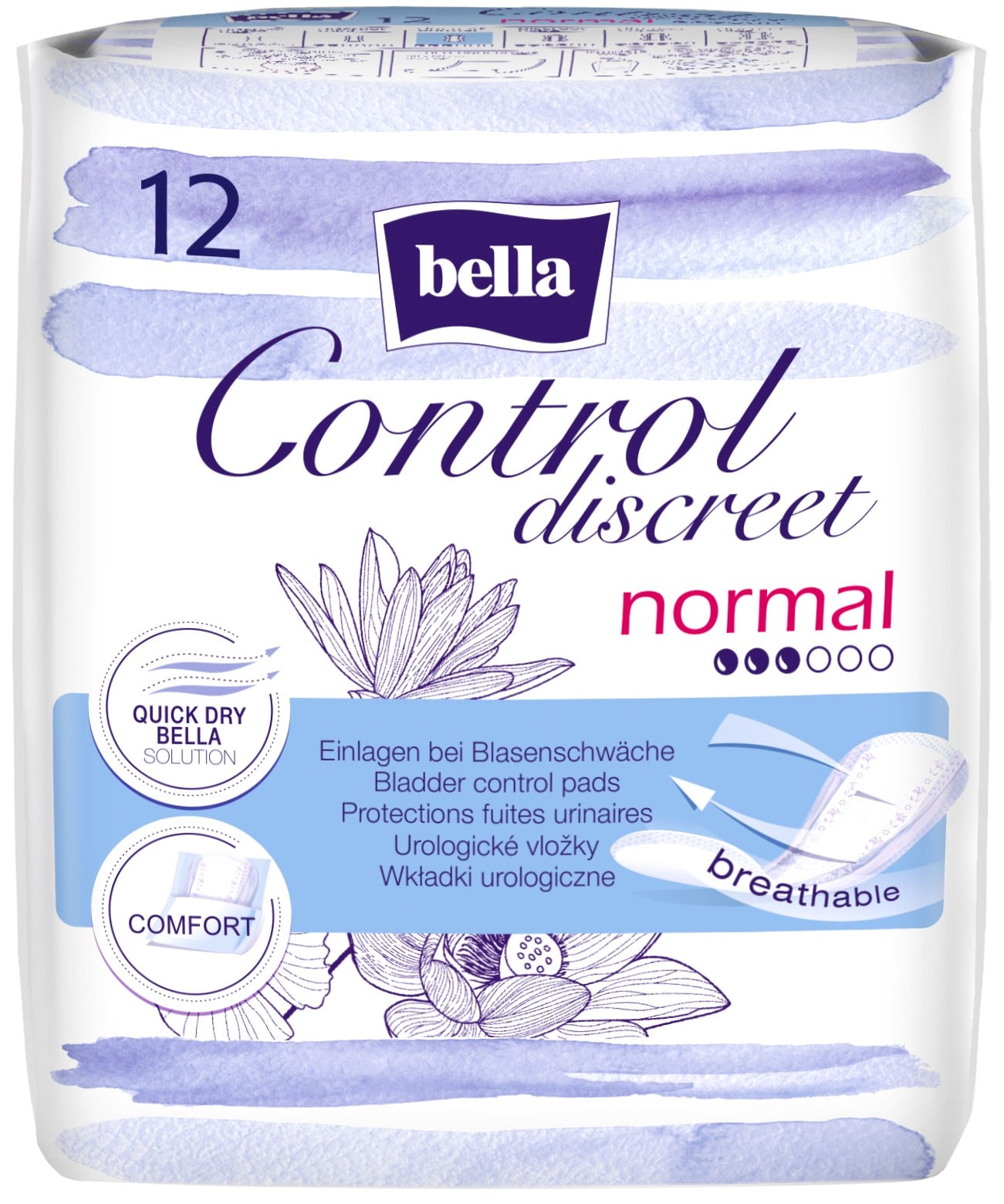 Bella Control discreet Normal Vložky