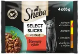 Sheba Šťavnatý výběr ve šťávě kapsičky pro kočky 4×85 g