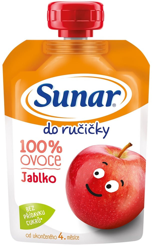 Sunar Do Ručičky Ovocná kapsička jablko od 4. měsíce