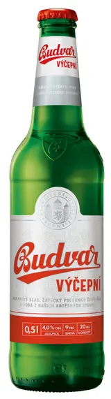 Budvar Výčepní světlé výčepní pivo - sklo