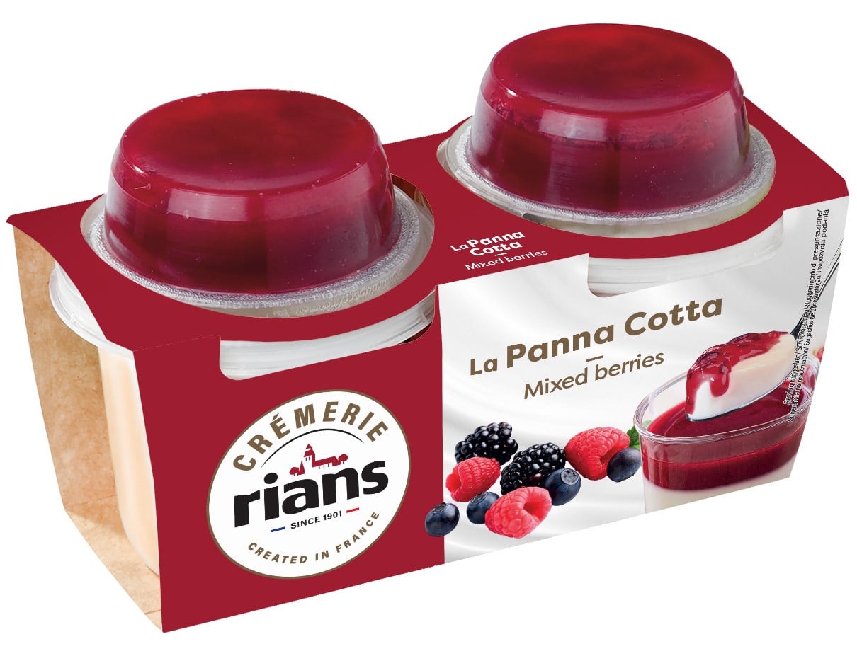 Rians La Panna Cotta Red Fruit 2×120 g