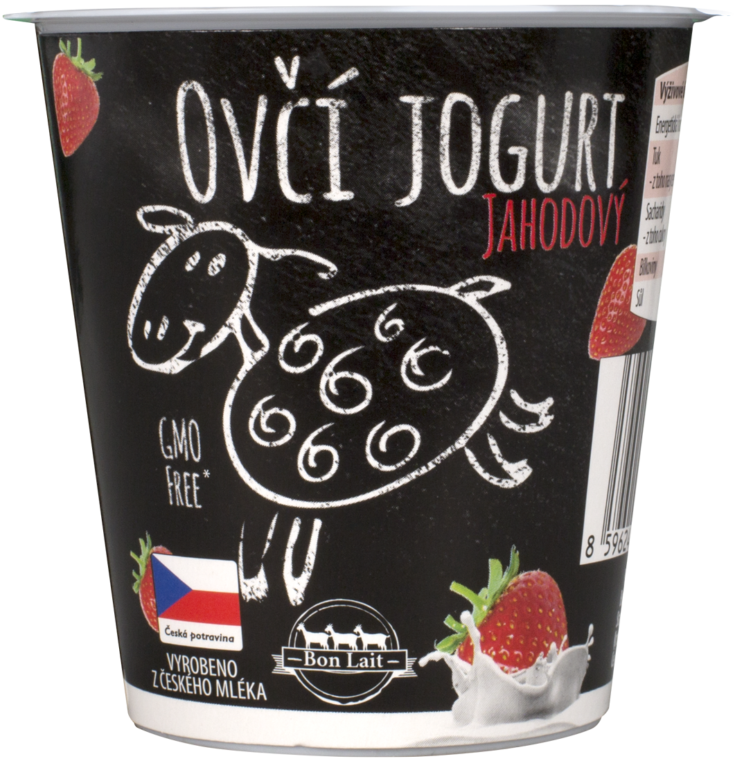 Bon Lait Ovčí jogurt jahodový