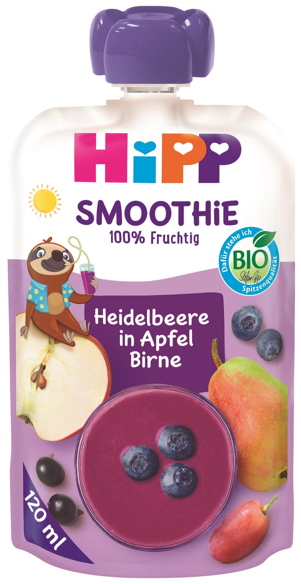 HiPP BIO Kapsička Smoothie jablko, hruška a borůvky