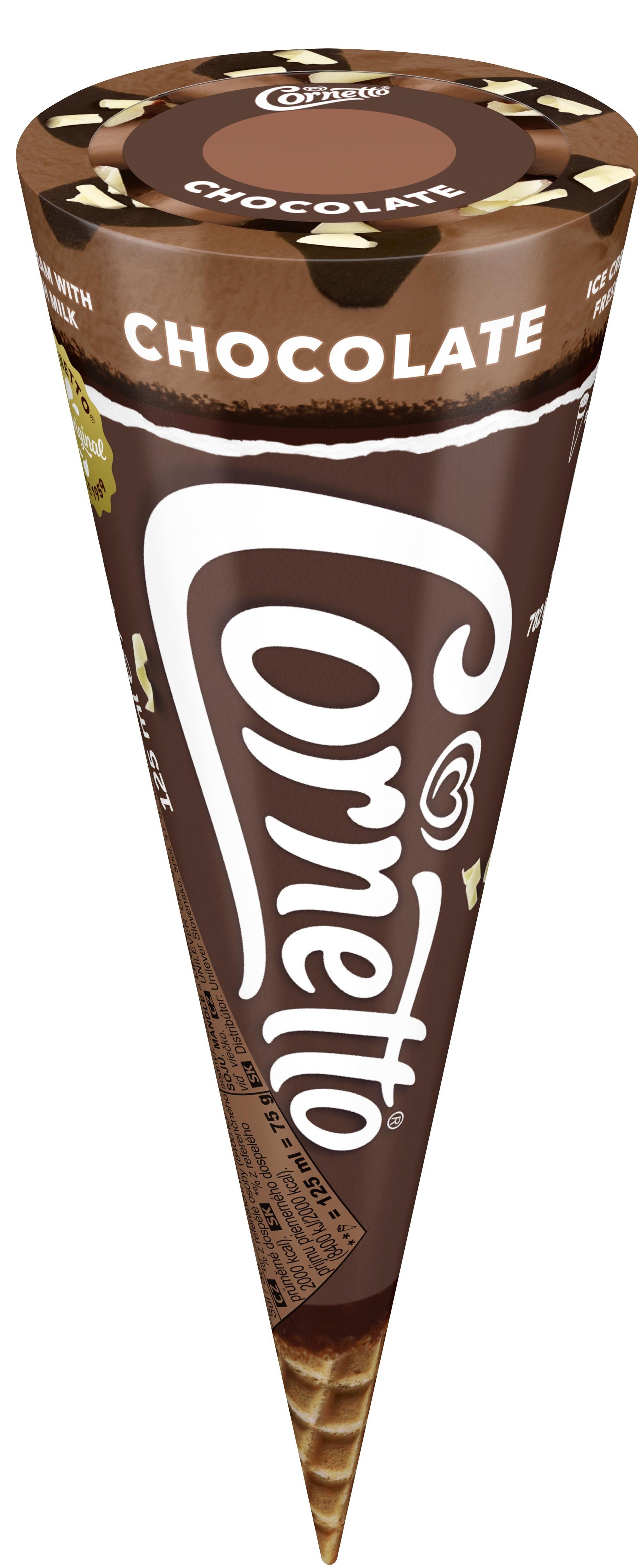 Cornetto Čokoláda zmrzlina v kornoutu