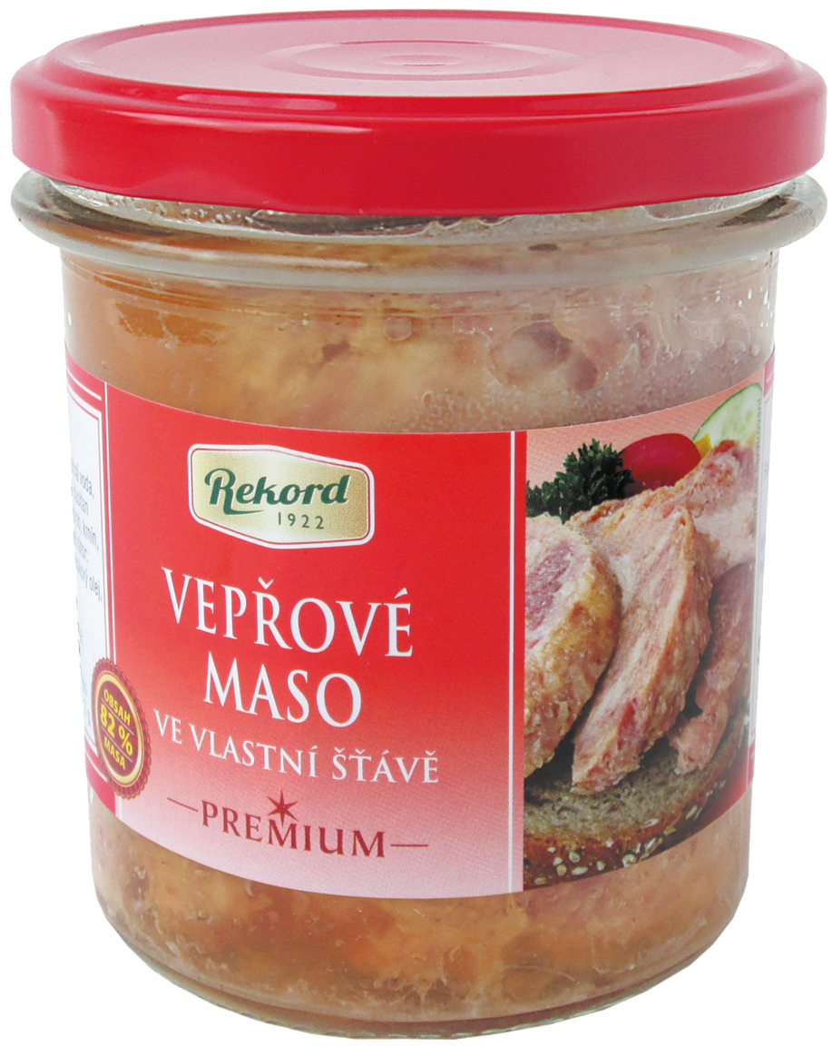 Rekord Vepřové maso ve vlastní šťávě - sklo