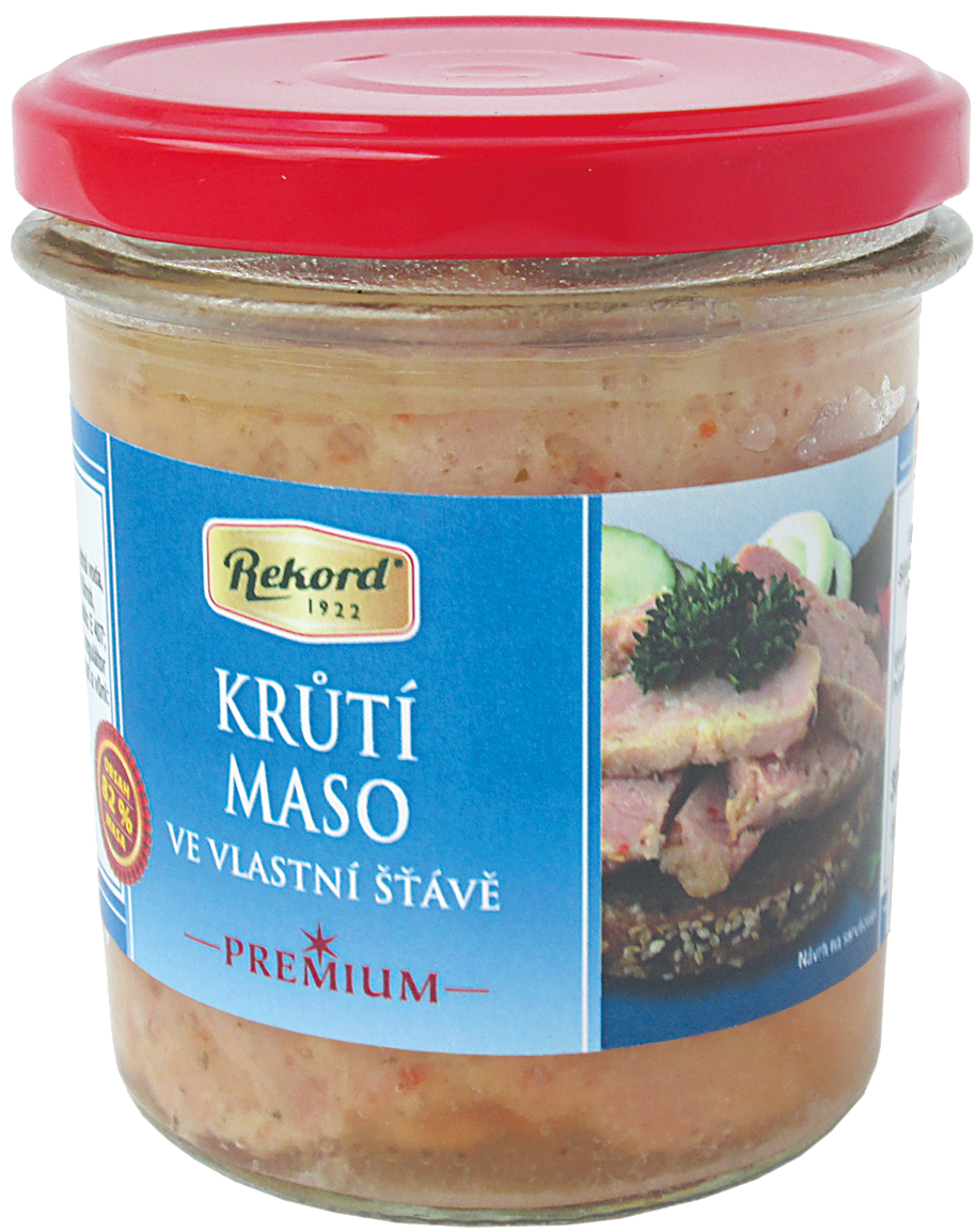 Rekord Krůtí maso ve vlastní šťávě - sklo
