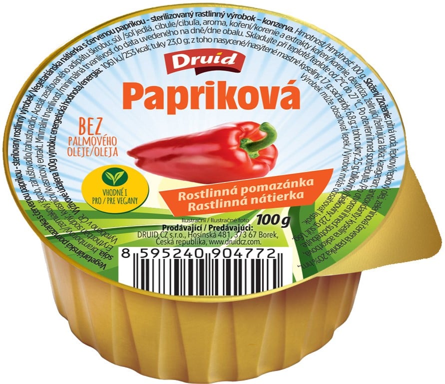 Druid Vegetariánská papriková pomazánka
