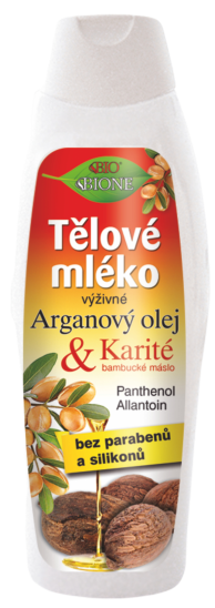 Bione cosmetics BIO Tělové mléko arganový olej a karité