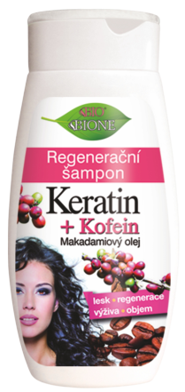 Bione cosmetics BIO Regenerační šampon keratin a kofein