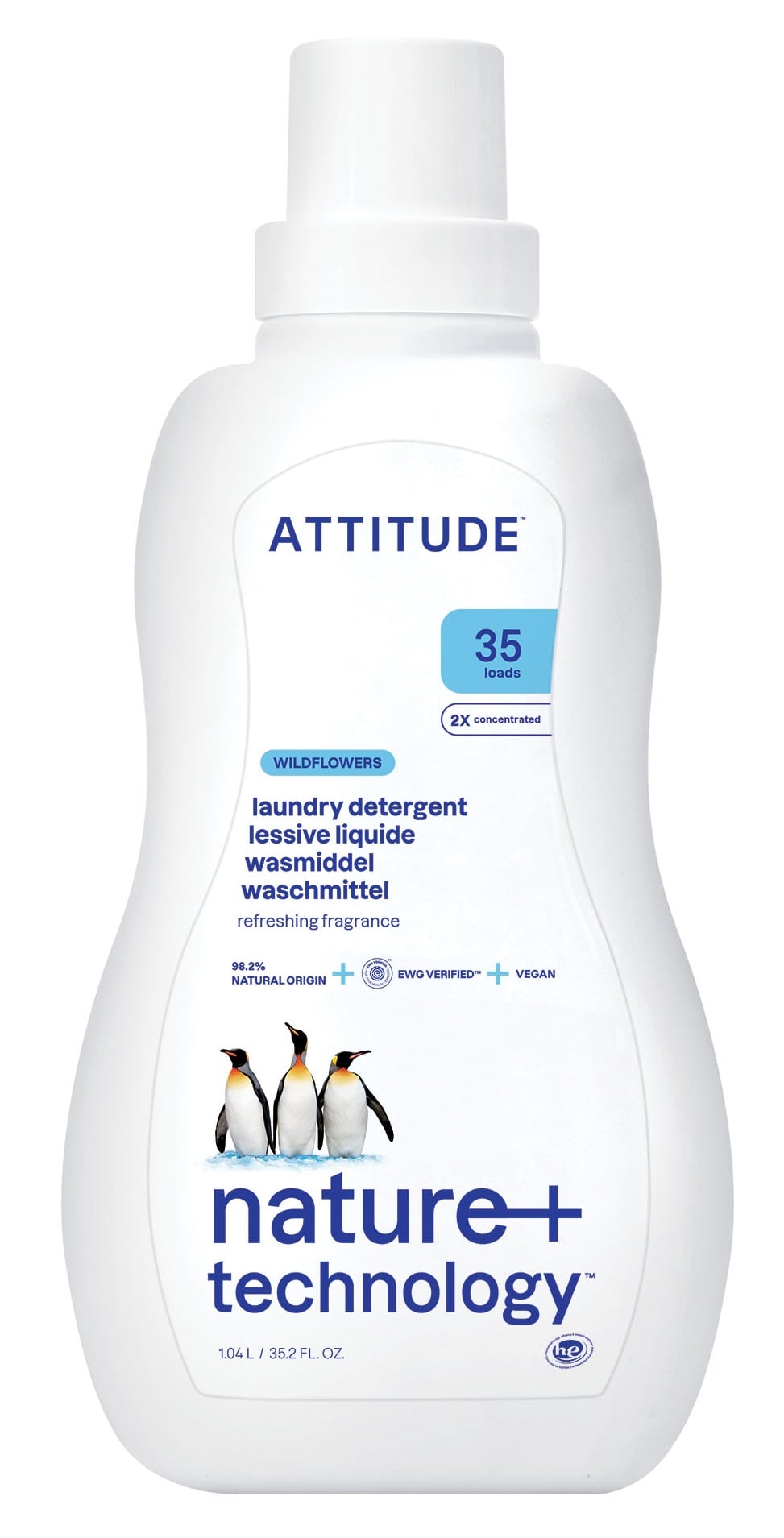 Attitude Prací gel luční květiny (1,05 l)