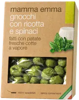 Mamma Emma Gnocchi s ricottou a špenátem z čerstvých brambor