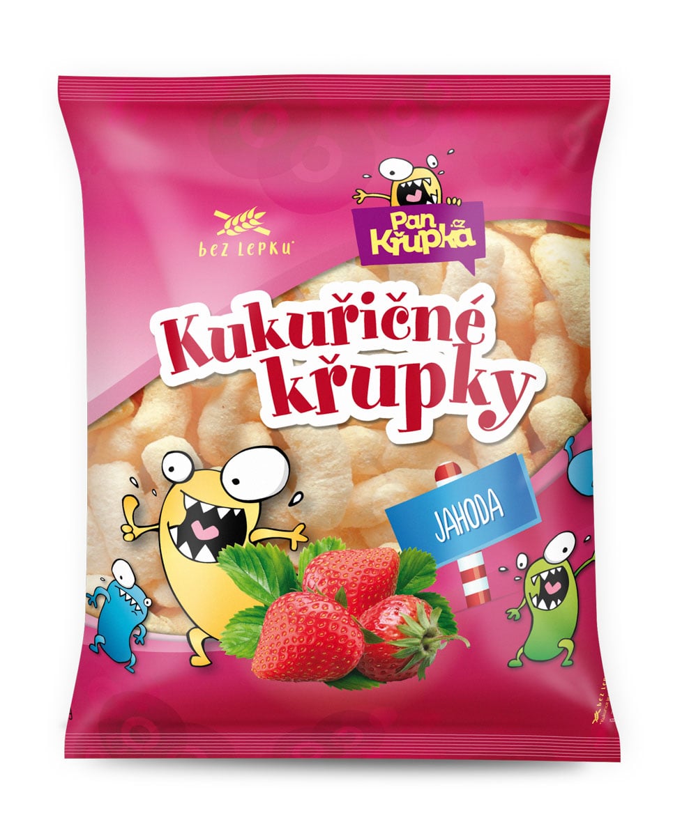 Pan Křupka Křupky kukuřičné jahodové