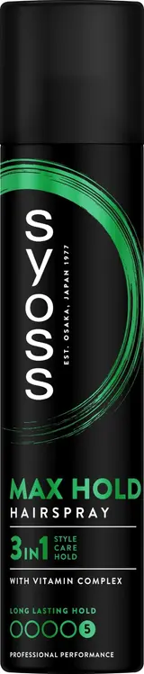 Syoss Max Hold Lak na vlasy 5–Mega Strong