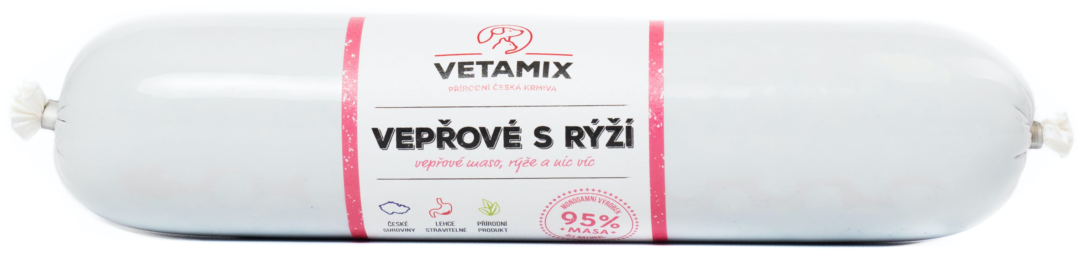 Vetamix Barf salámek vepřový s rýží pro psy i kočky