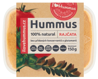I love Hummus Hummus s rajčaty