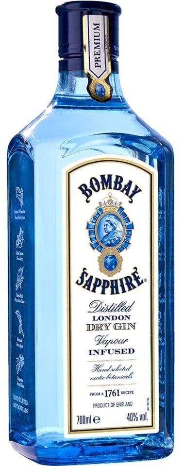 Bombay Sapphire London Dry Gin 40% obj.