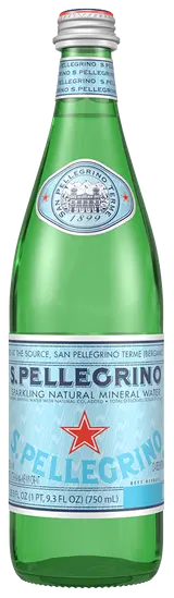 San Pellegrino minerální voda perlivá sklo