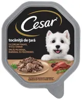 Cesar Vanička s krůtím a hovězím masem v omáčce pro psy