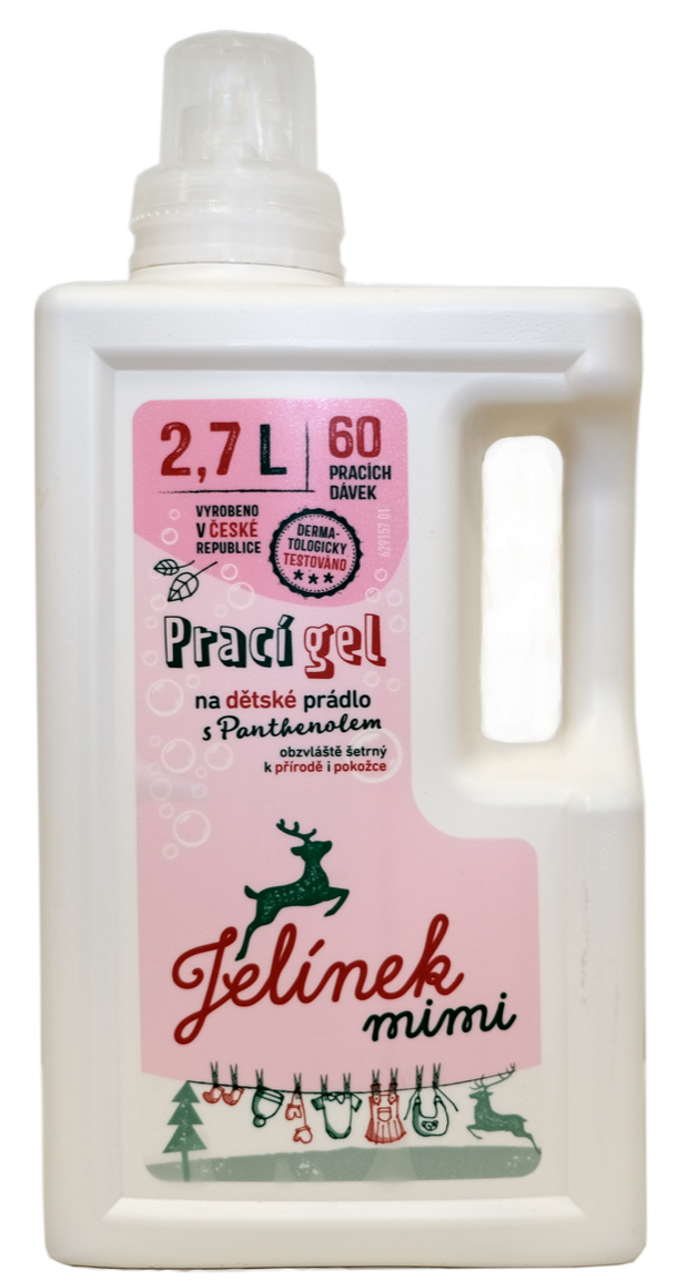 Jelínek Prací gel na dětské prádlo s panthenolem mimi (2,7l)