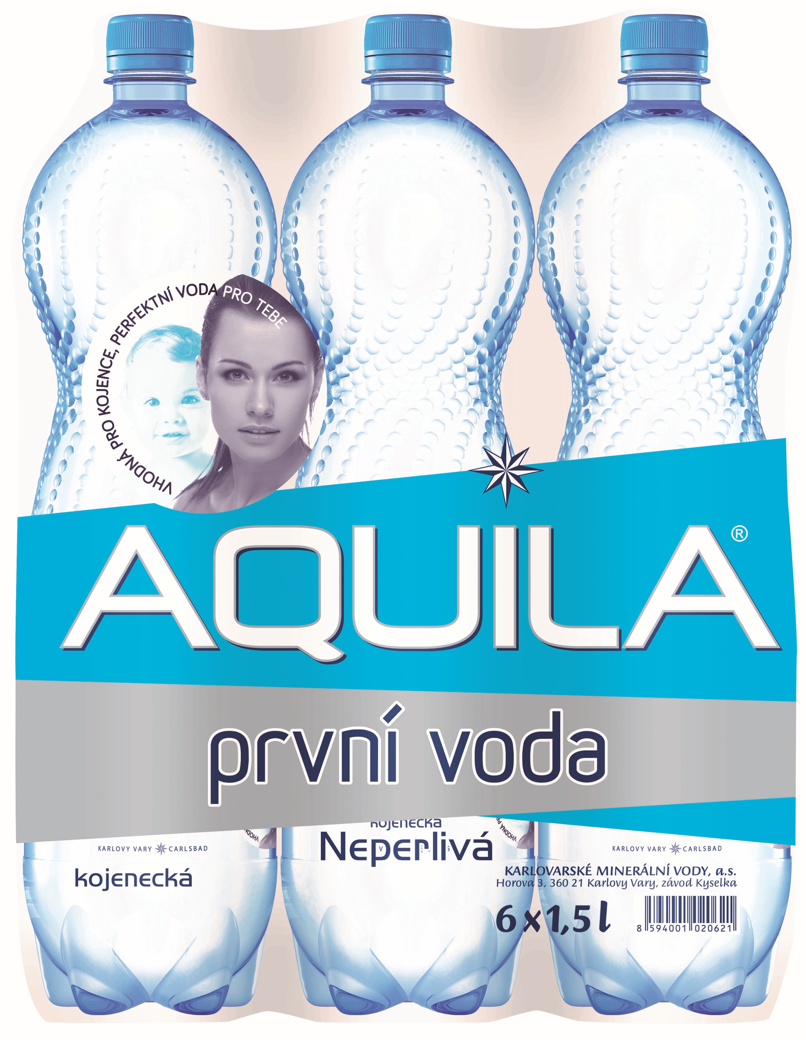 Aquila neperlivá kojenecká voda (6x1,5l)