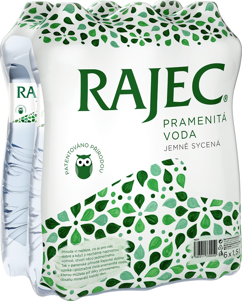 Rajec Jemně perlivá voda (6×1,5l)