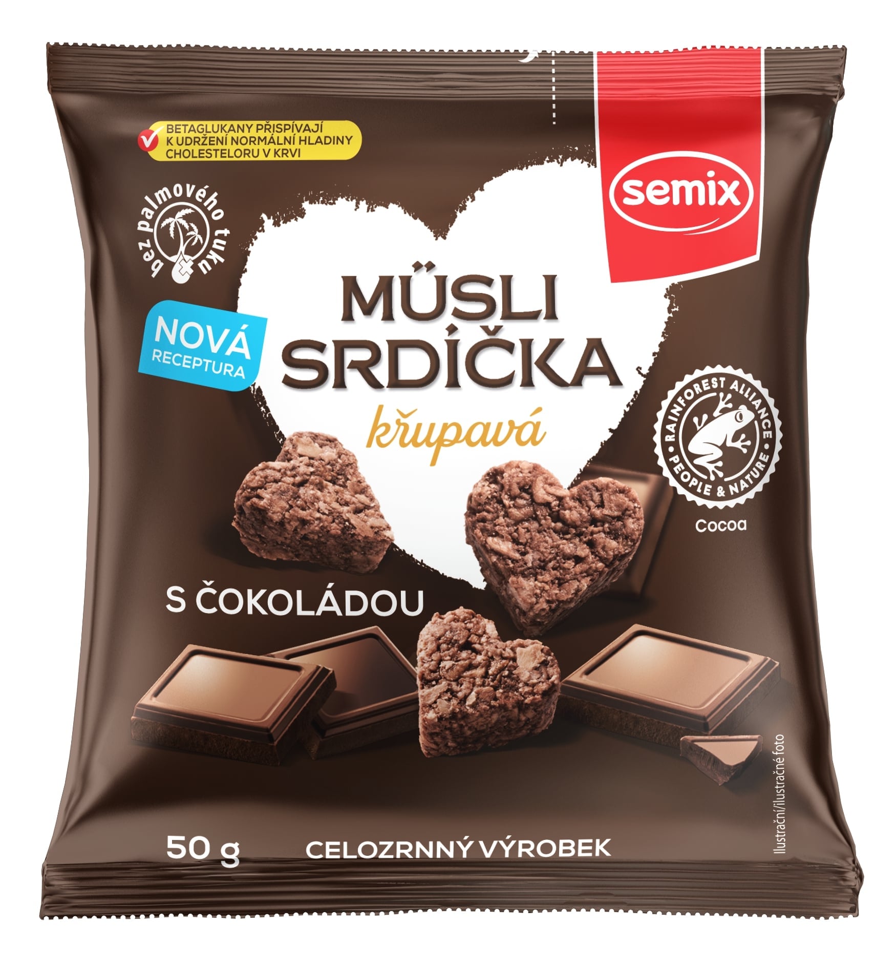 Semix Müsli srdíčka s čokoládou