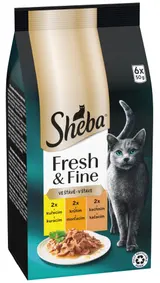 Sheba Fresh & Fine kapsičky pro dospělé kočky drůbeží v omáčce 6×50 g