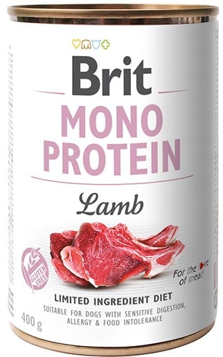 Brit Mono protein Konzerva pro psy – jehněčí