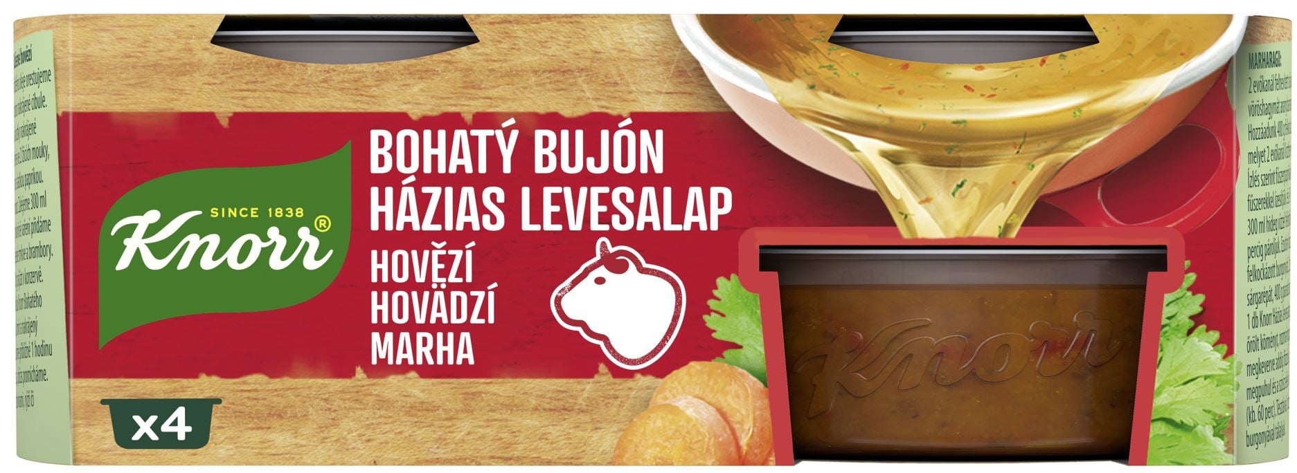 Knorr Bohatý Bujón hovězí 4×28 g