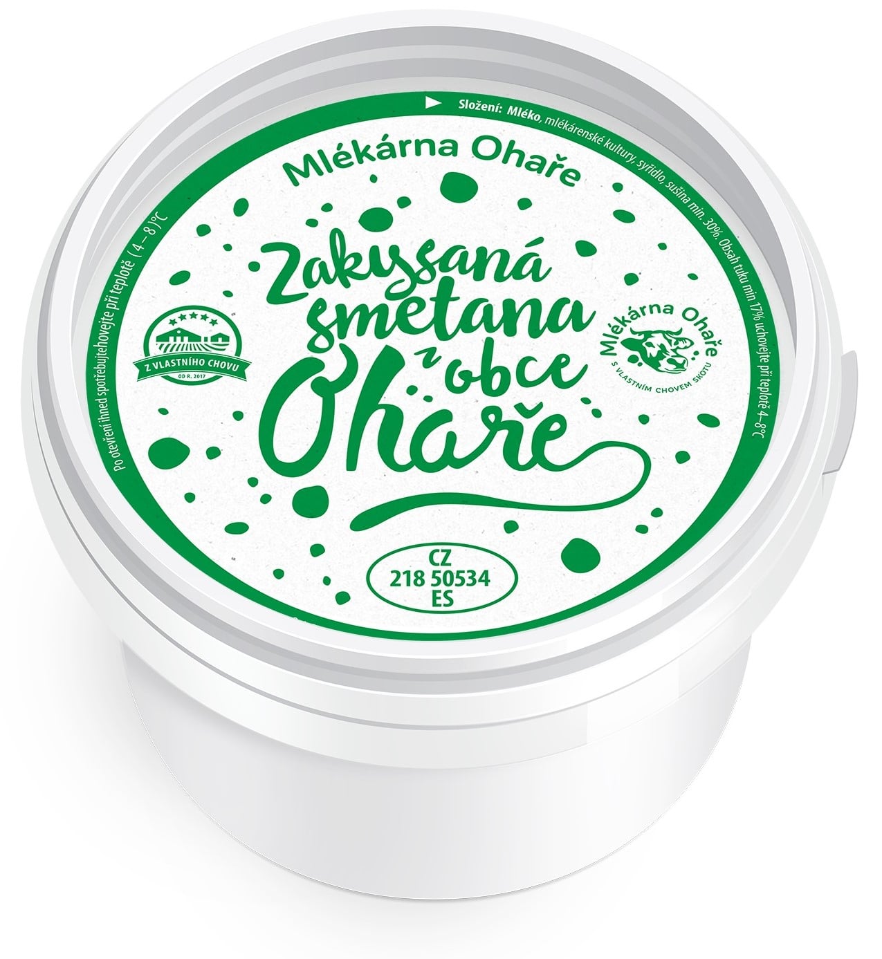Mlékárna Ohaře Zakysaná smetana