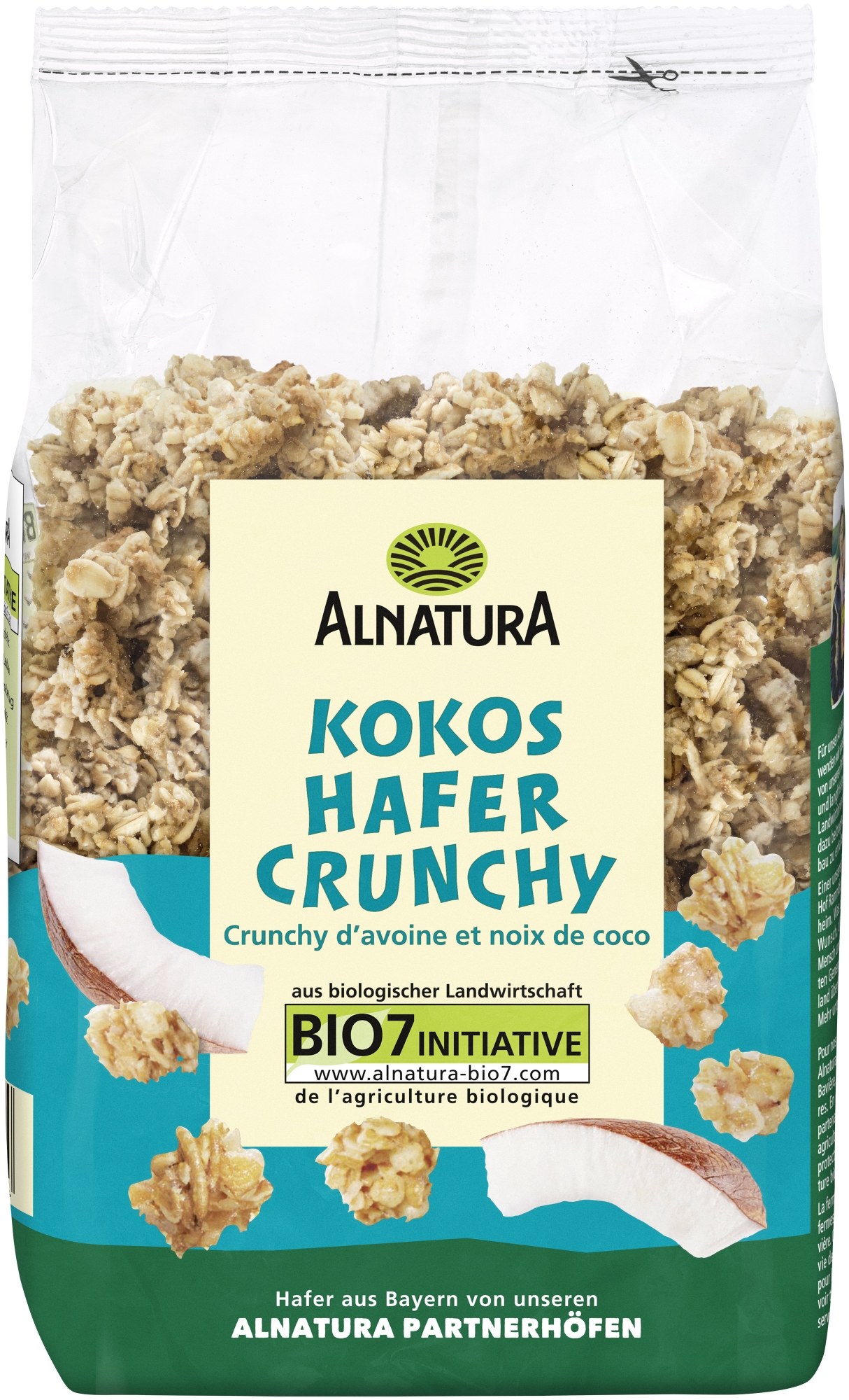 Alnatura BIO Křupavé ovesné vločky s kokosem