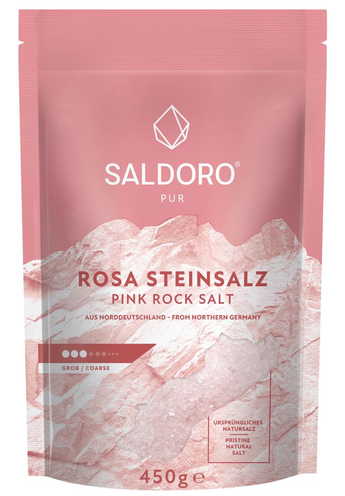 Saldoro Jedlá sůl kamenná bez jodu, růžová, hrubá