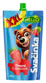 Hello Ovocná svačinka XXL s jahodami kapsička